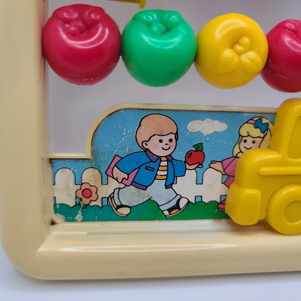 Fisher Price Discovery Beads School Vintage Toy #1062 Travel Size Nesting Cups